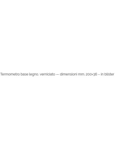 TERMOMETRO LEGNO -30+50 ?C