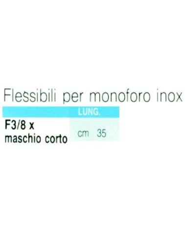 FLES INOX F3/8xM8x1 cm 35 