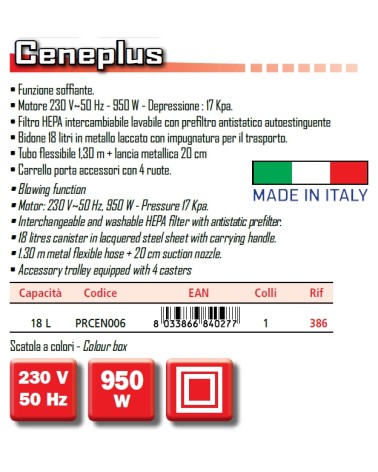 ASPIRACEN CENEPLUS18L 950W