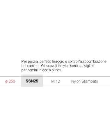 SCOVOLO NYLON diametro  250 M12   