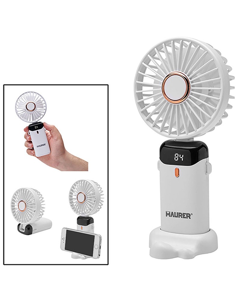 MINI VENTILATORE PORTATILE A BATTERIA RICARICABILE CON CAVO USB