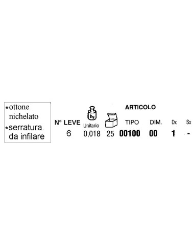 CHIAVE O/N INF. 6 0,018   