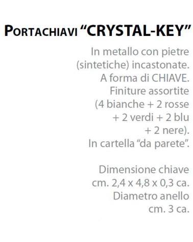 P/CHIAVI CRYSTAL KEY  12PZ