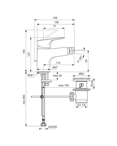 CERABASE MIX BIDET        