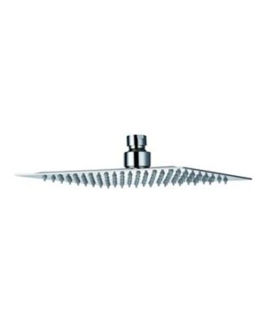 SOFFIONE INOX PIATTO 20X20