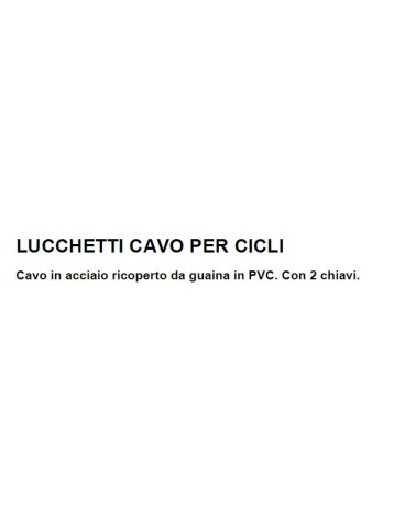 CAVO CICLO  6x65cm C/CHIAV