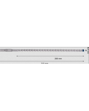 PUNTA SDS-PL 7X diametro 8X250X315