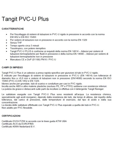 TANGIT PVC THF FREE 500 GR