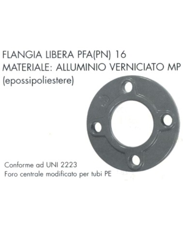 FLANGIA PN 16 DN 40 x diametro  50