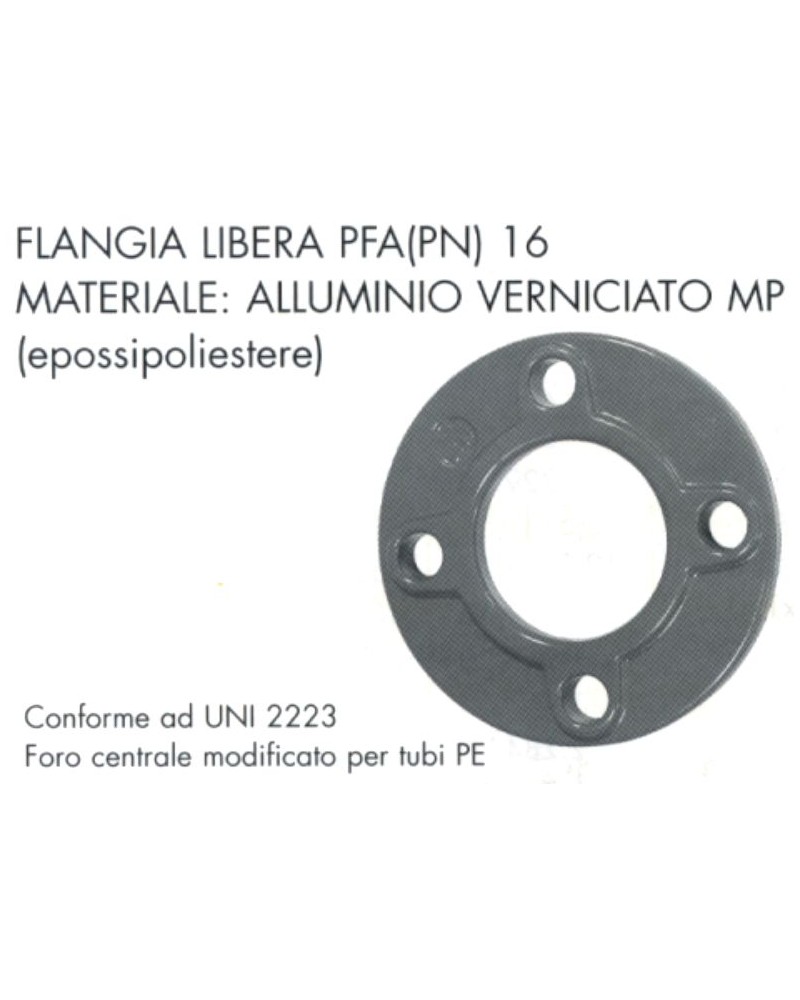 FLANGIA PN 16 DN 40 x diametro  50