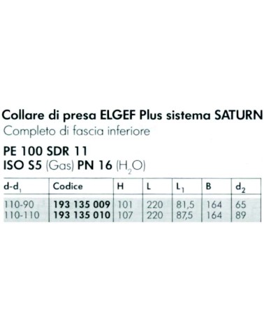 COLLARE ELG SATURN 110x90 