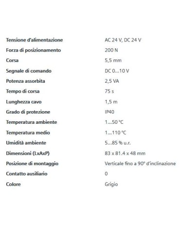 SERVOCOMANDO SSB 61 - 24V 