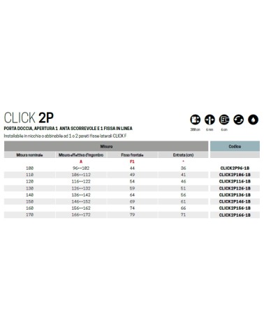 CLICK 2P 116-122 TR.SILVER