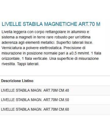 LIVELLA STABIL MAGNETIC 50