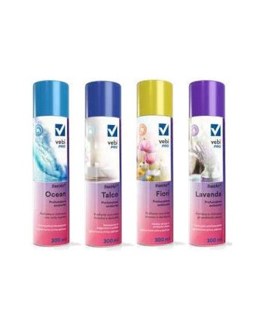 8214 DEODORANTE AMBIENTE SPRAY ML.300 VEBI PRO profumazione ocean / lavanda