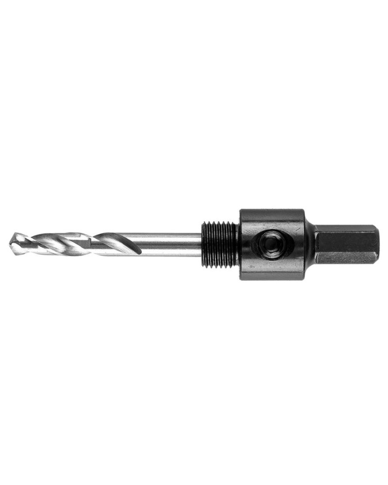 ADATTATORE CON PUNTA PILOTA PER SEGHE A TAZZA BIMETALLICHE 14-30 MM, ATTACCO ESAGONALE - GRAPHITE ART. 56T753