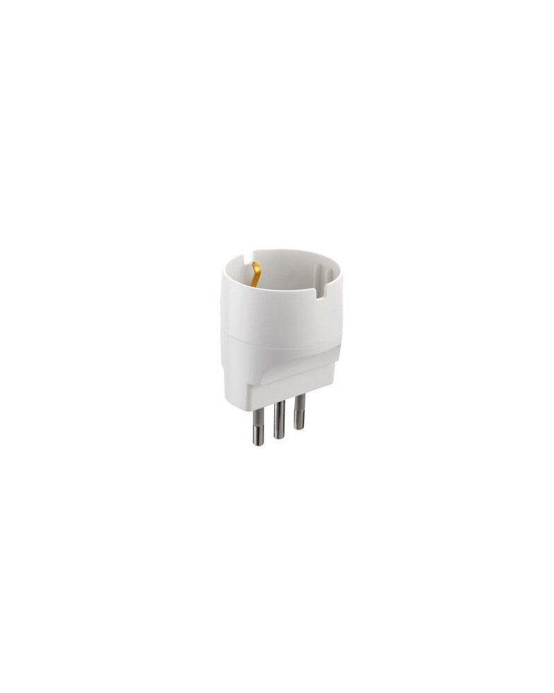 ADATTATORE SCHUKO 16A 2P+T BIANCO FIG.9
