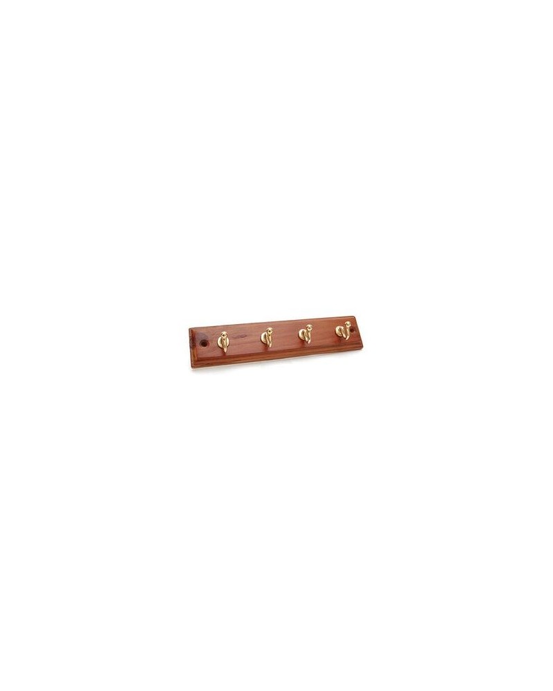 APPENDIABITI LEGNO 4 POSTI 235X50MM NOCE ORO