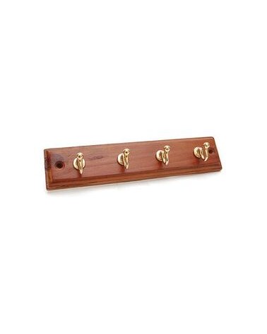APPENDIABITI LEGNO 4 POSTI 235X50MM NOCE ORO