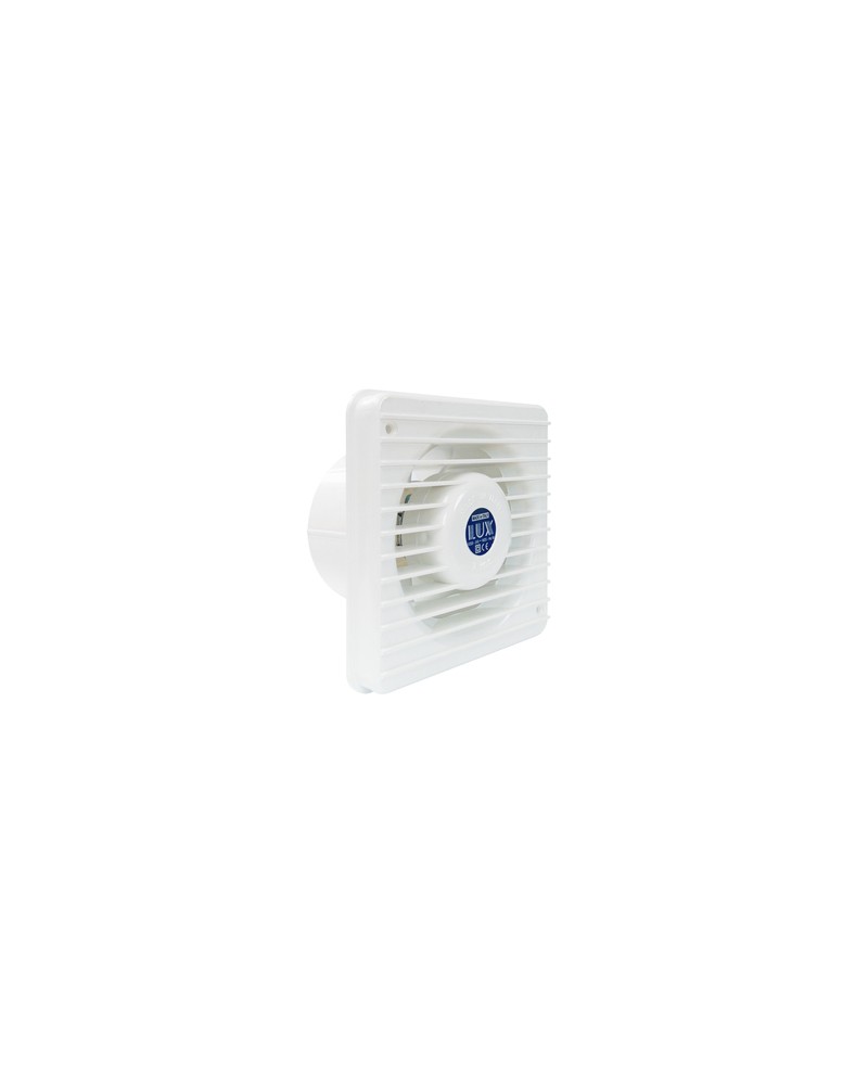 ASPIRATORE ELETTRICO A MURO 100MM. Mod. LUX100 in materiale termoplastico.
