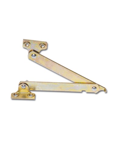 Asta snodata pesante con fermo. Acciaio tropicalizzato CM25 DESTRA