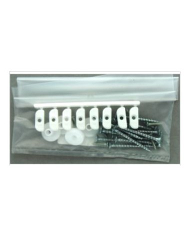 BLISTER ACCESSORI 'MAYA' BIANCAMod. MAYA kit accessori montaggio. Colore bianco