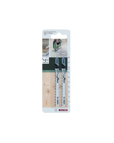 Bosch set 2 lame seghetto alternativo HCS T 101 B PER LEGNO Profondità di taglio: 3-30mm
