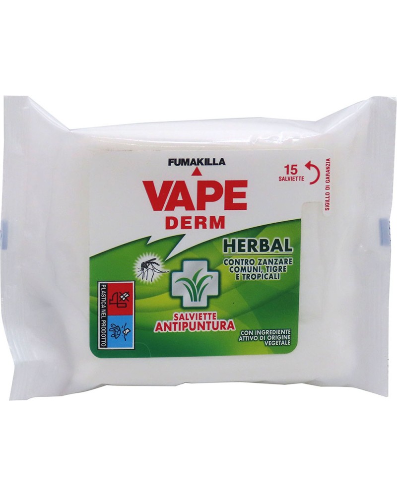 CF.15 SALVIETTE ANTIPUNTURA VAPE DERM HERBAL