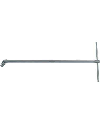 Chiave a T mm12X450 Quadro F 3/8 con bussola esagonale snodata MAURER PLUS