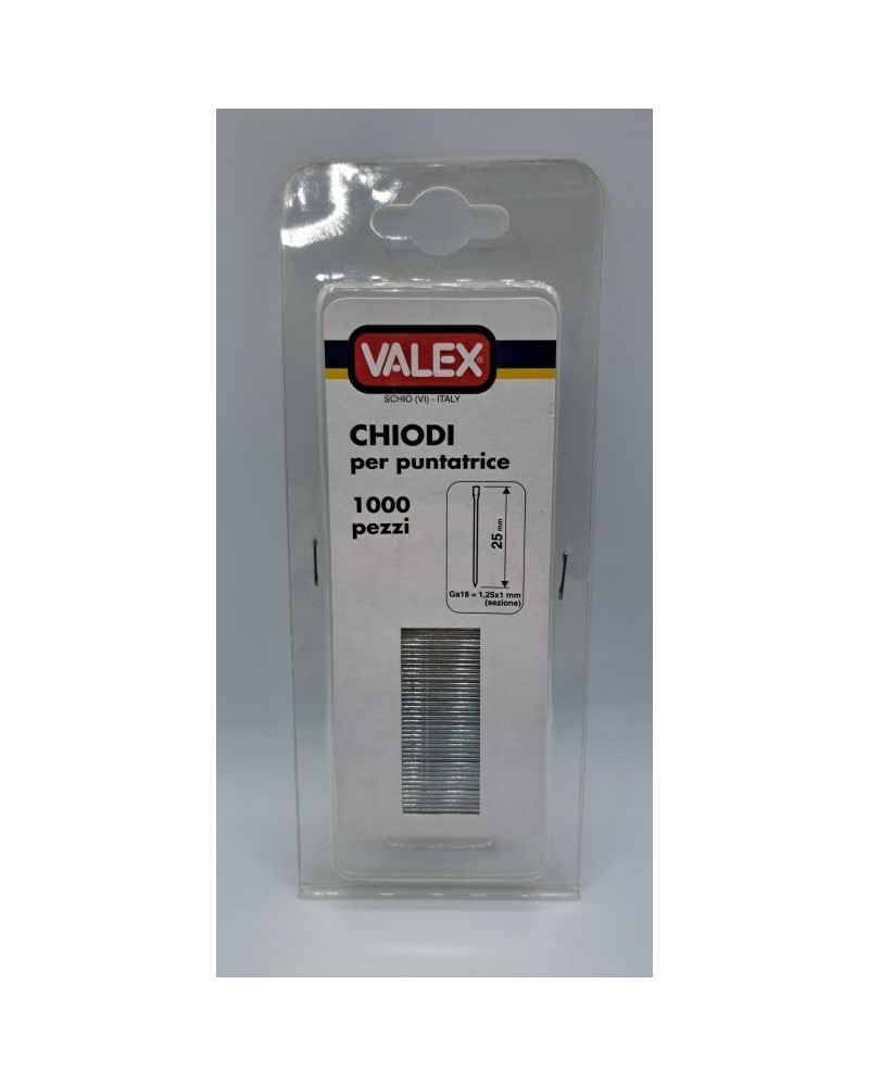 CHIODI PER PUNTATRICI 25MM VALEX 1455551