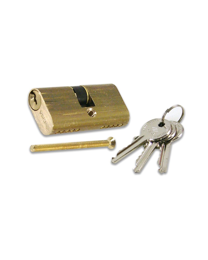 Cisa 08210-02-0 Cilindro Ovale, corpo in ottone, fornito con 3 chiavi.MM56 28-28