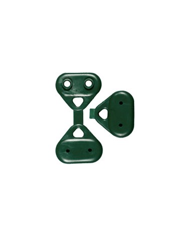 Clips in plastica verde PAPILLON per l'installazione di reti, tessuti, film - in confezione da 100 pezzi  MM50