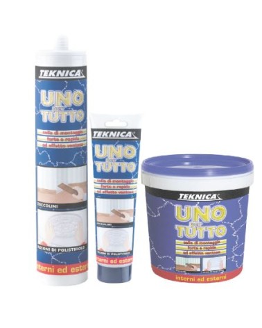 COLLA DI MONTAGGIO UNO PER TUTTO 240GR CON CLOROCAUCCIU'  TEKNICA PER ESTERNI ART. TK03-0010