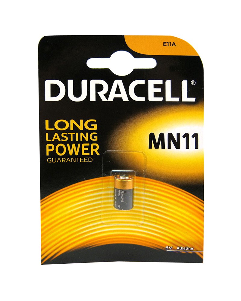 Confezione 1 pila alkalina DURACELL security MN11 6V