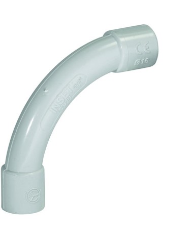 Curva a 90° tubo/tubo ip40 mm16