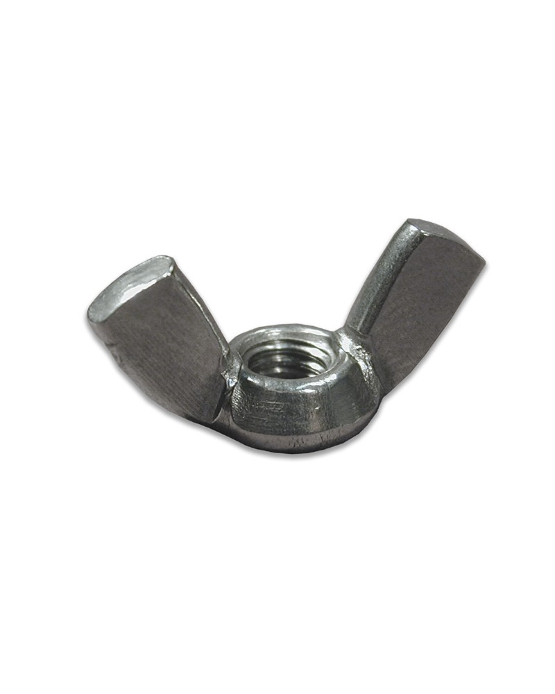 Dado in acciaio INOX MM6 a galletto DIN 315.