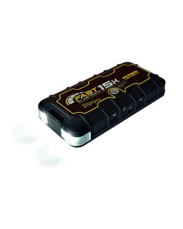 Deca avviatore d'emergenza e Power Bank con batterie al litio. Energia di batteria elevata, ricarica rapida, peso ed ingombro ri