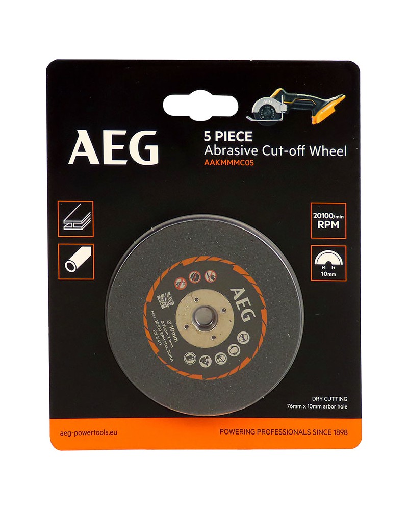 DISCHI DA TAGLIO AEG D.76 MM 5 PEZZI. ART. 4932478588