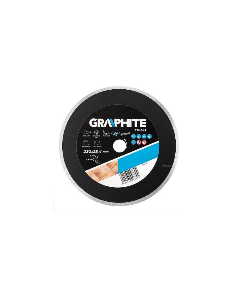 DISCO DIAMANTATO 230 X 25,4 MM, PER 59G891 - GRAPHITE 57H647