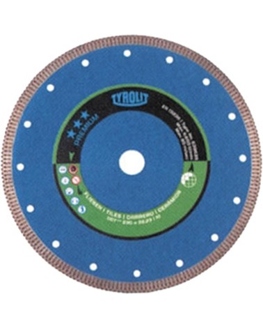 DISCO DIAMANTATO PER GRES PORCELLANATO 115X1,2 1A1R TYROLIT