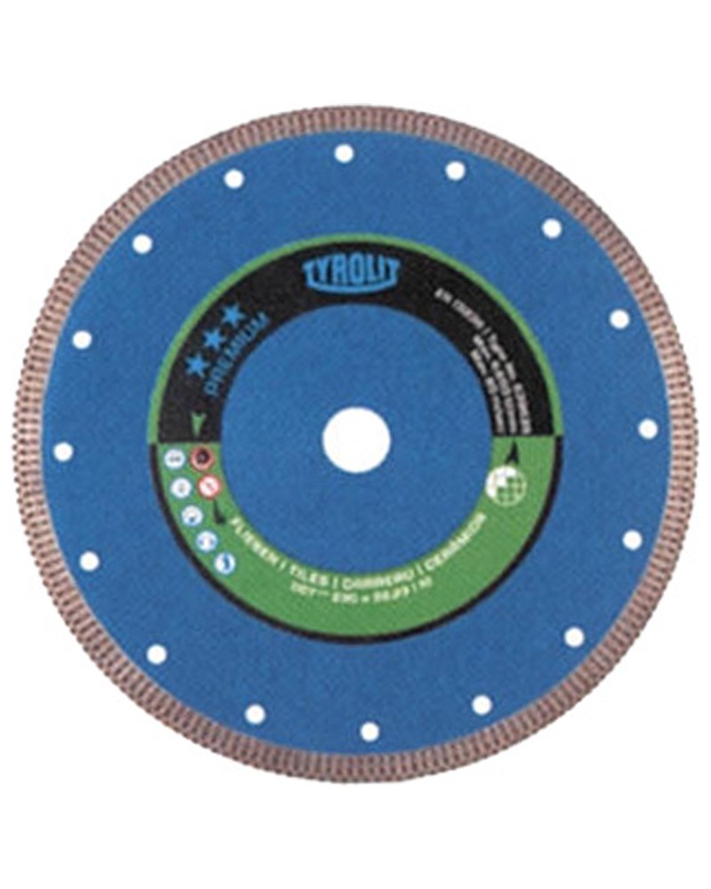 DISCO DIAMANTATO PER GRES PORCELLANATO 115X1,2 1A1R TYROLIT