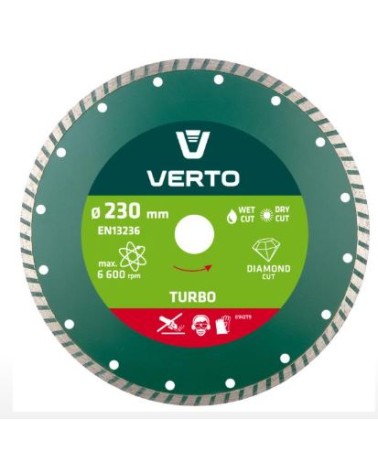DISCO DIAMANTATO TURBO - VERTO  230 x 22,2 mm