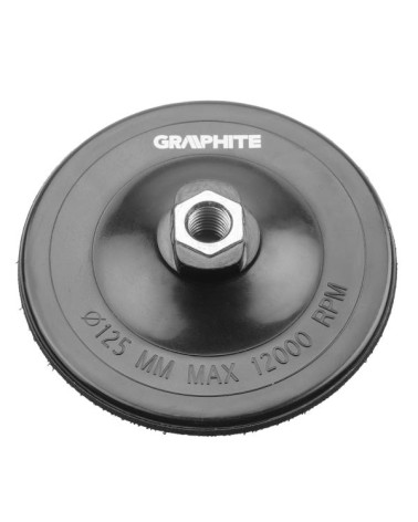 DISCO IN GOMMA PER SMERIGLIATRICE DIAMETRO 125 mm M14 ART. 55H825