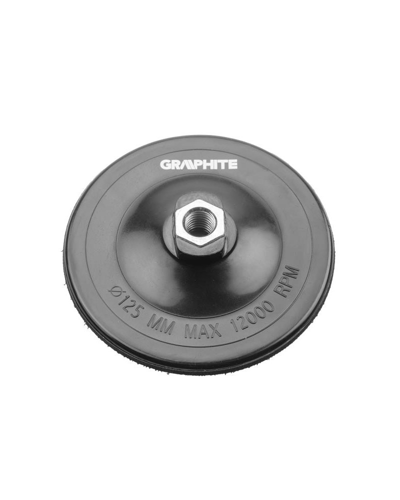 DISCO IN GOMMA PER SMERIGLIATRICE DIAMETRO 125 mm M14 ART. 55H825