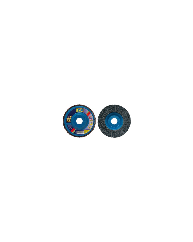 DISCO LAMELLARE AL ZIRCONIO DIAM.115X22,23MM GRANA 100 IMA