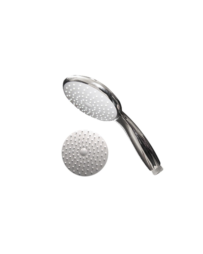 Doccetta in ABS 12CM cromato con getto d'acqua a pioggia.
