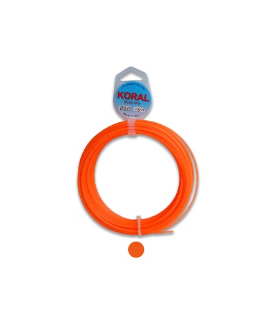 Filo in nylon TONDO MM3 ROTOLO DA 60MT Garantisce un taglio uniforme ed una elevata elasticita'. Ideale per testine automatiche.