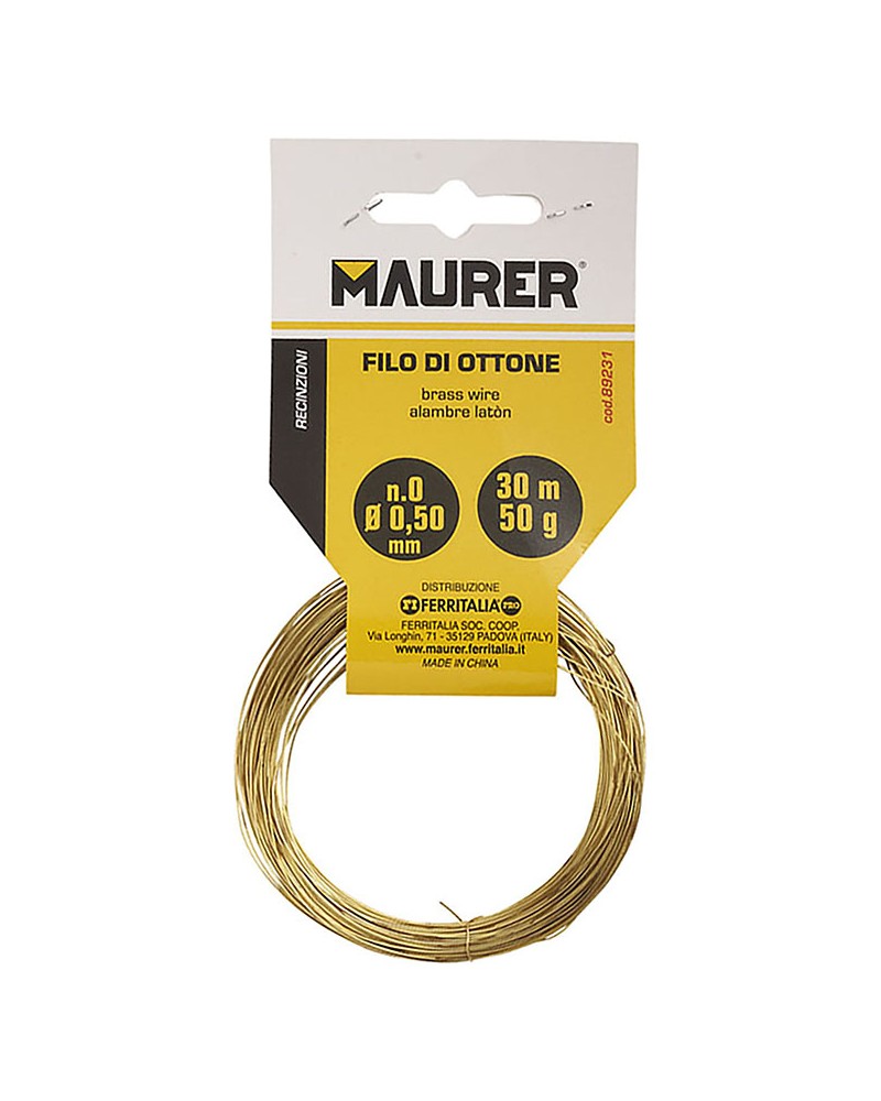 FILO OTTONE IN MATASSA MT7  NR.5, DIAMETRO MM1 GR.50 CA