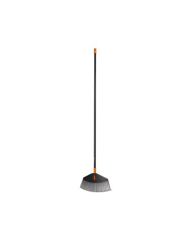 Fiskars scopa per foglie Solid TAGLIA L. Adatta adiverse attivita', denti resistenti e a datti a terreni irregolari. Con manico 
