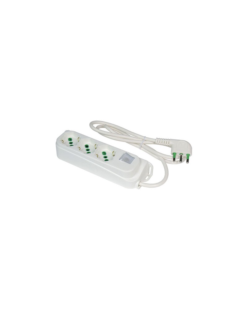 FORTEK RETAIL MULTIPRESE 3 PRESE + INTERRUTTORE art. 47460 FANTON